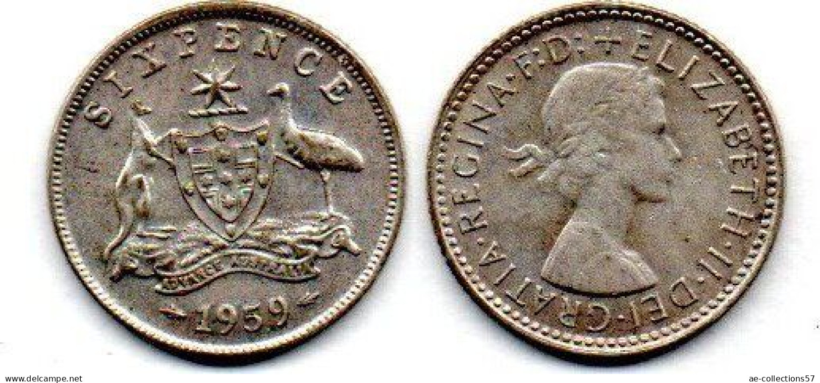 MA 24750 /  Australie - Australia 6 Pence 1959 TB+ - Sixpence