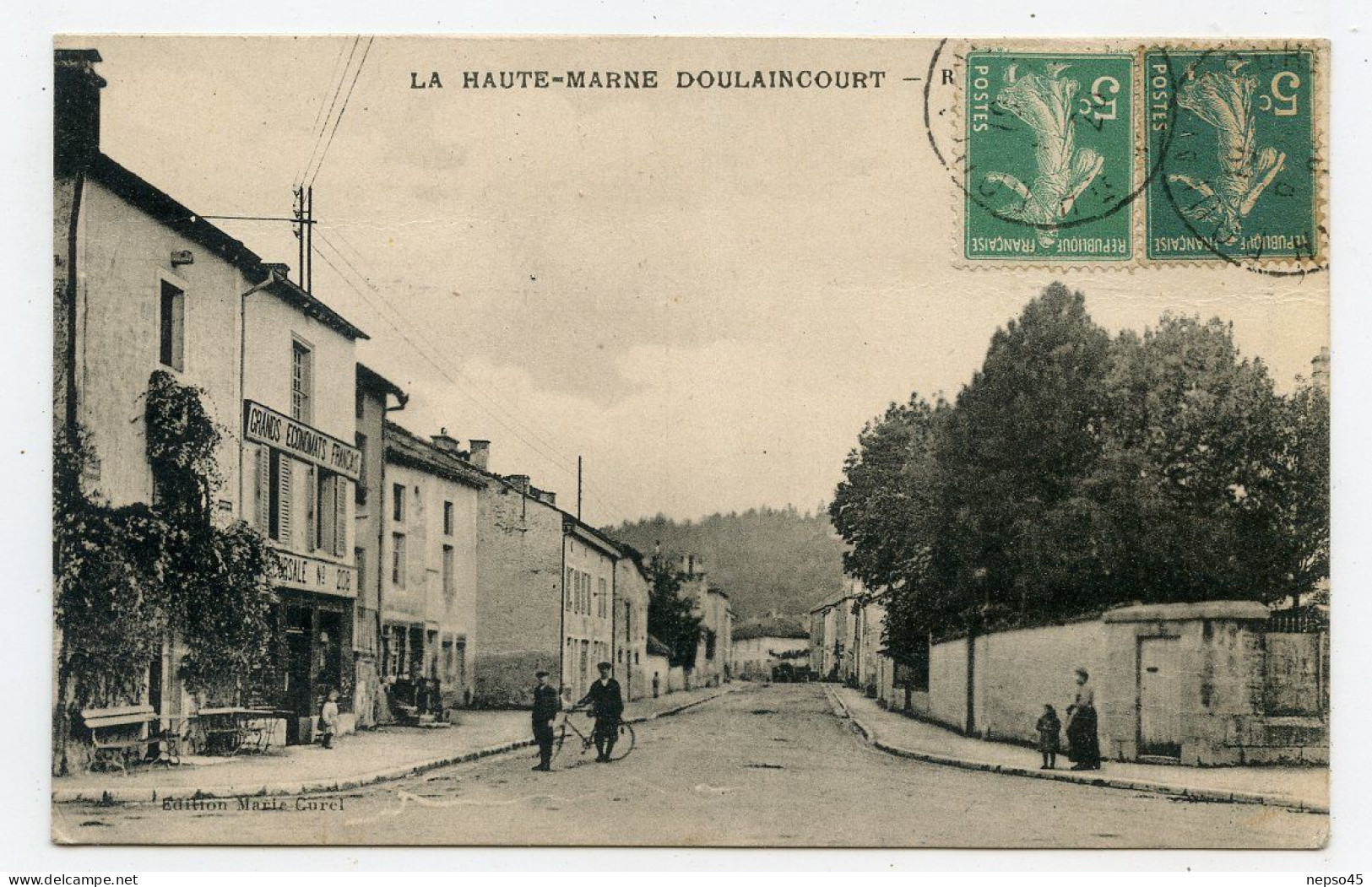 Doulaincourt (52)  Commerce Grand économat Français.épicerie.carte Animée - Doulaincourt