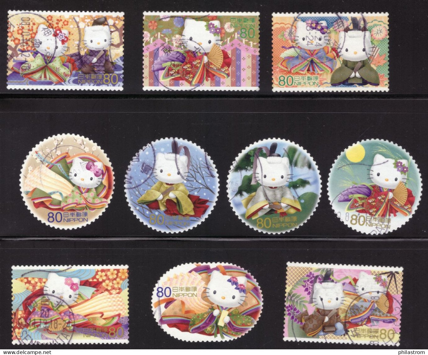 Japan - Japon - Used - Obliteré - Gestempelt - Hello Kitty Traditional Costume  - (NPPN-0646) - Usati