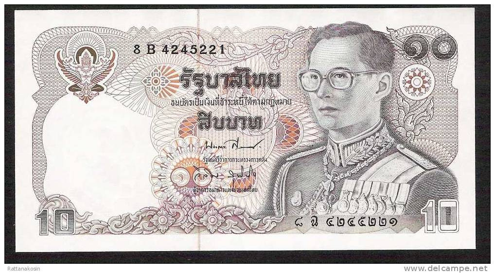 THAILANDE P87i  10   BAHT   1980  #8B   Signature 59   UNC. - Thailand