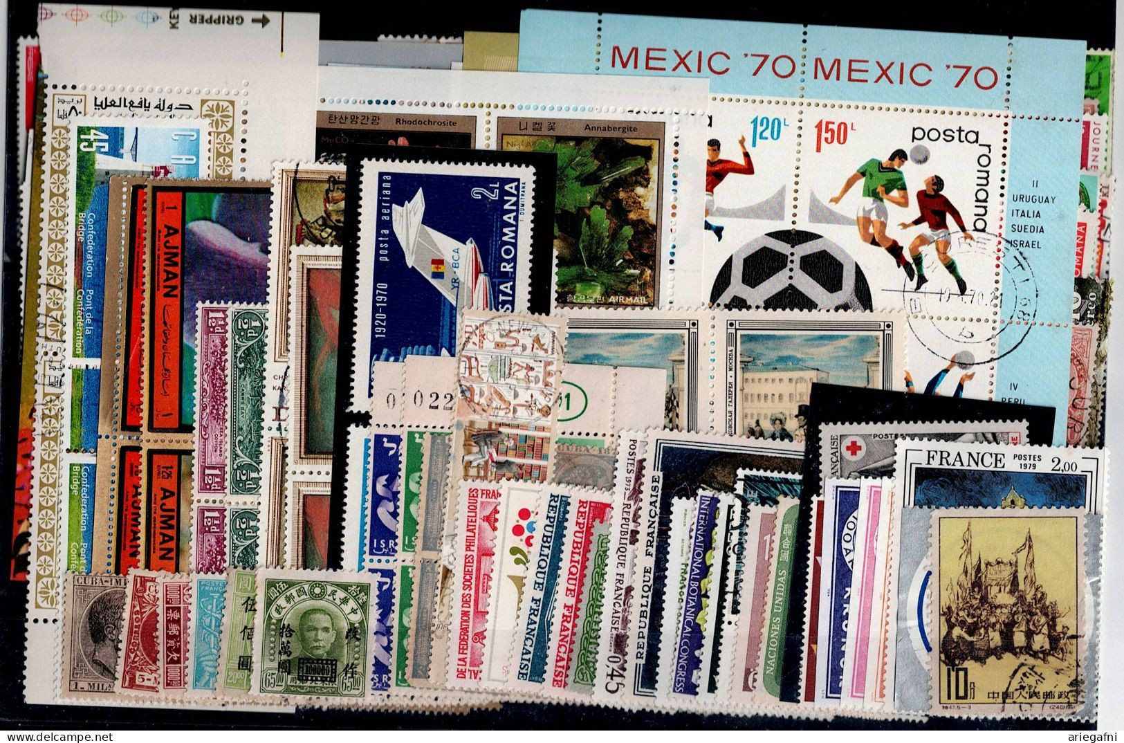 LOT OF 238 STAMPS MINT+USED+ 16 BLOCKS MI-80 EURO VF!! - Collections (sans Albums)