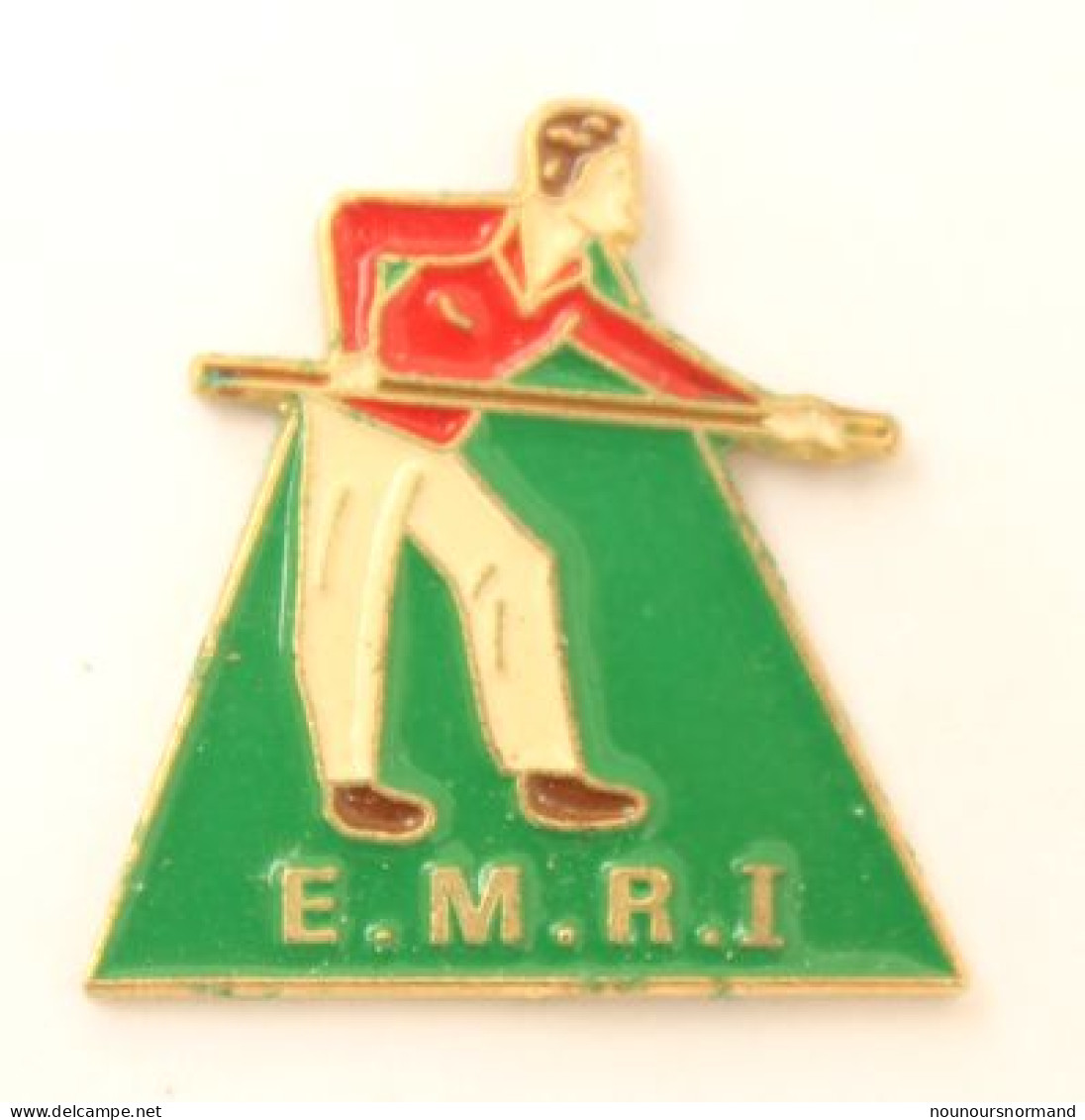 Pin's E.M.R.I - Le Joueur De Billard - M705 - Biljart