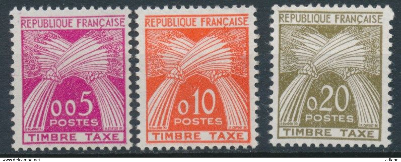 France - Taxe YT T90-T92** - 1960-.... Mint/hinged