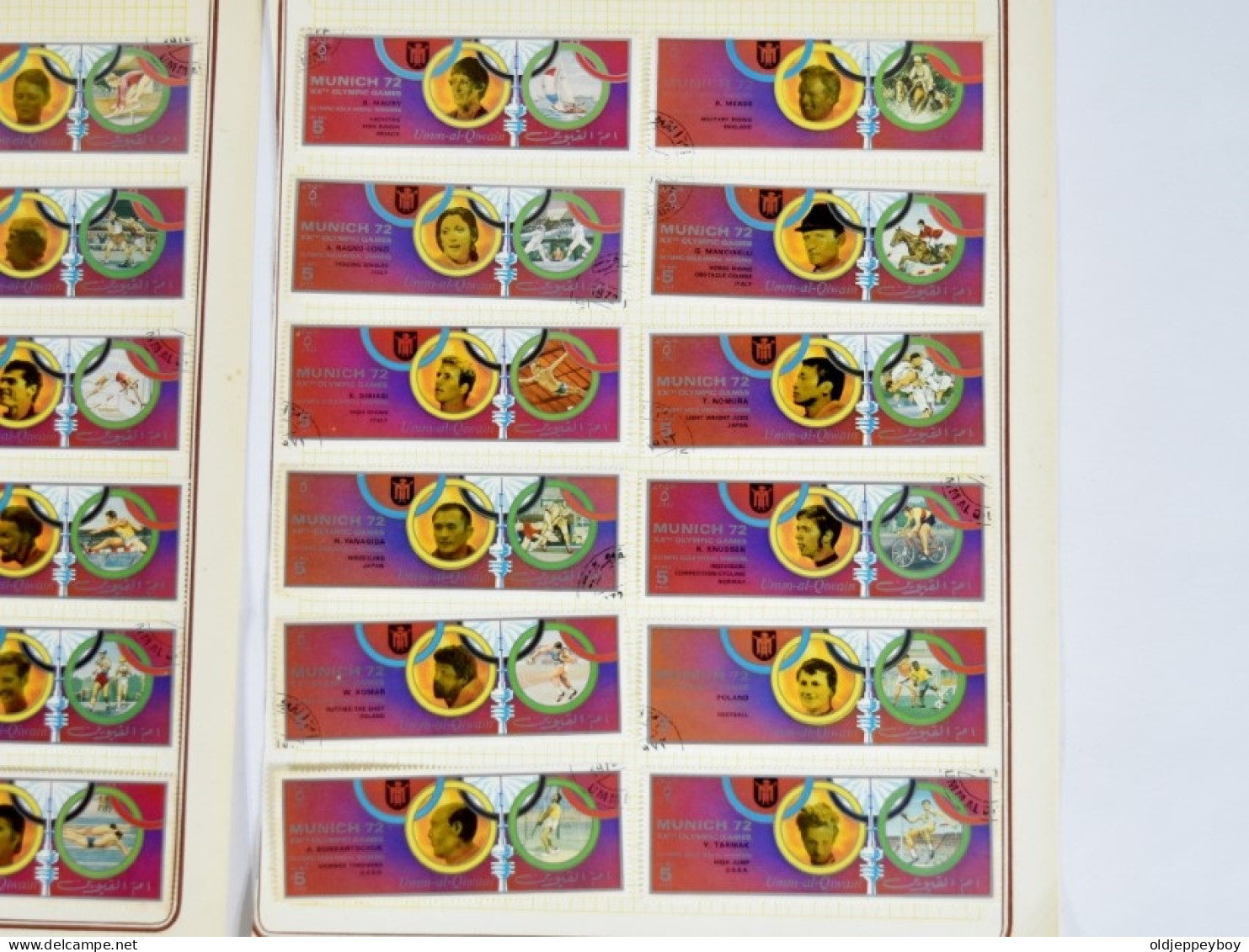 Lot De 30 Timbres/stamps  UMM AL QIWAIN 1972 - JUEGOS OLIMPICOS DE MUNICH 72 -  Complete Set Of 30 Stamps OLYMPIC GAMES - Summer 1972: Munich