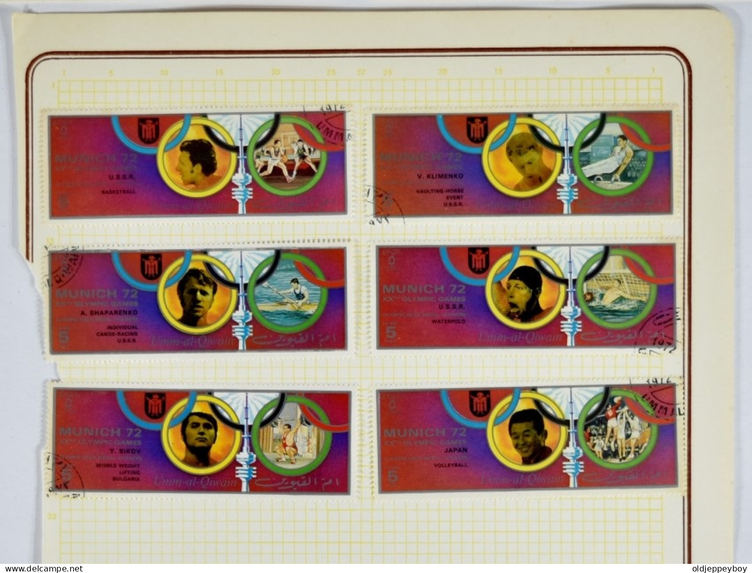 Lot De 30 Timbres/stamps  UMM AL QIWAIN 1972 - JUEGOS OLIMPICOS DE MUNICH 72 -  Complete Set Of 30 Stamps OLYMPIC GAMES - Sommer 1972: München