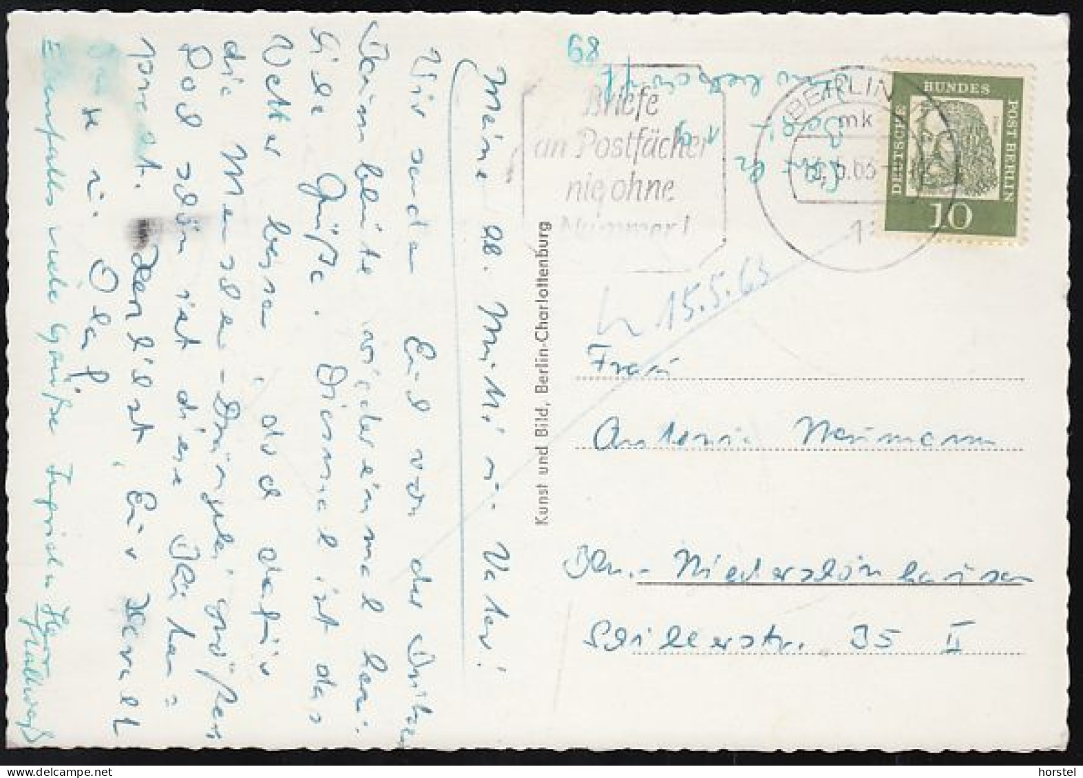 D-12359 Berlin - Britz - Alte Ansichten - Schloß - Alt Britz - Buschkrugallee - Krankenhaus - Nice Stamp ( 60er Jahre) - Neukoelln