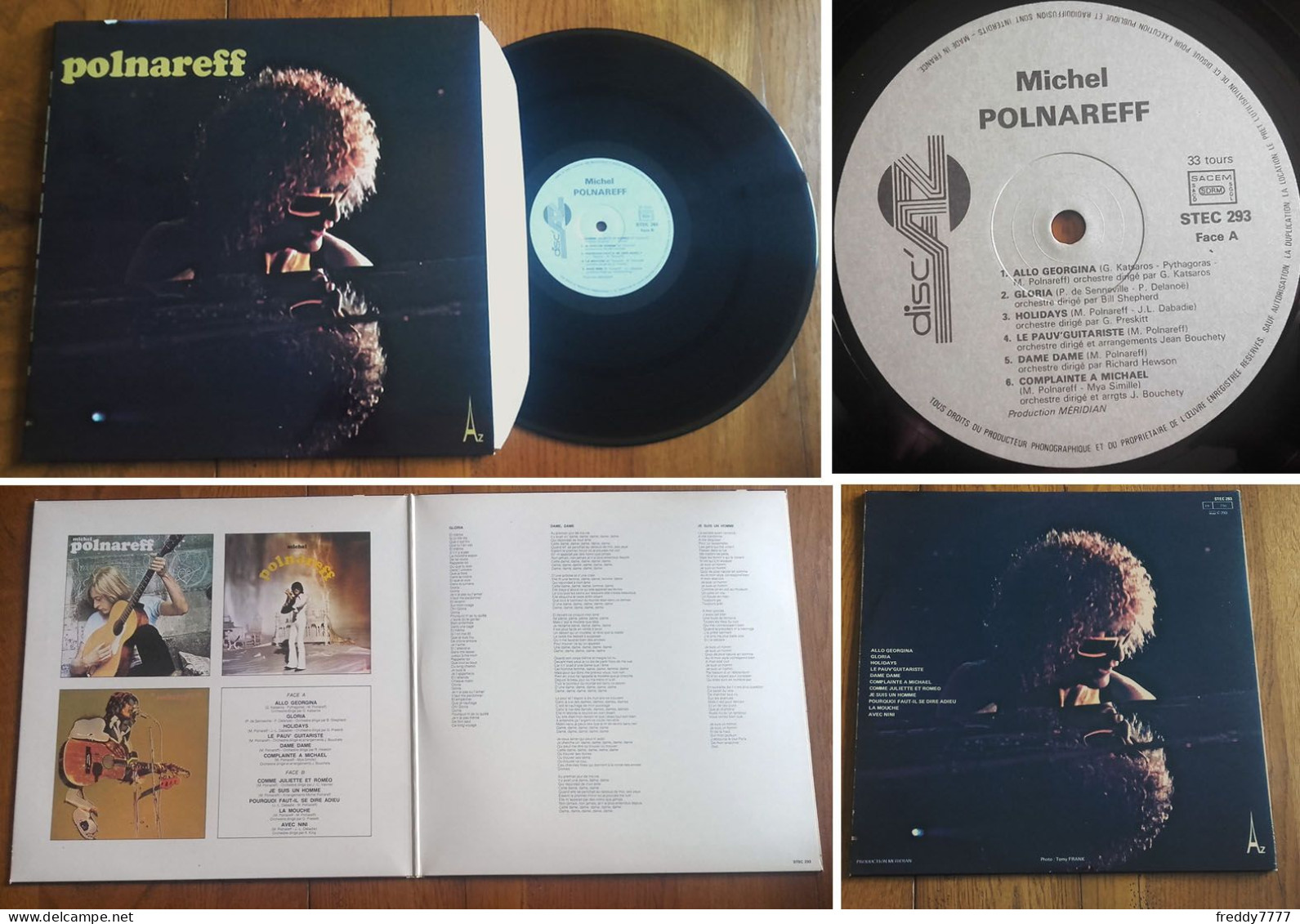 RARE French LP 33t RPM (12") MICHEL POLNAREFF «Volume 4» (Gatefold P/s, 1979) - Ediciones De Colección