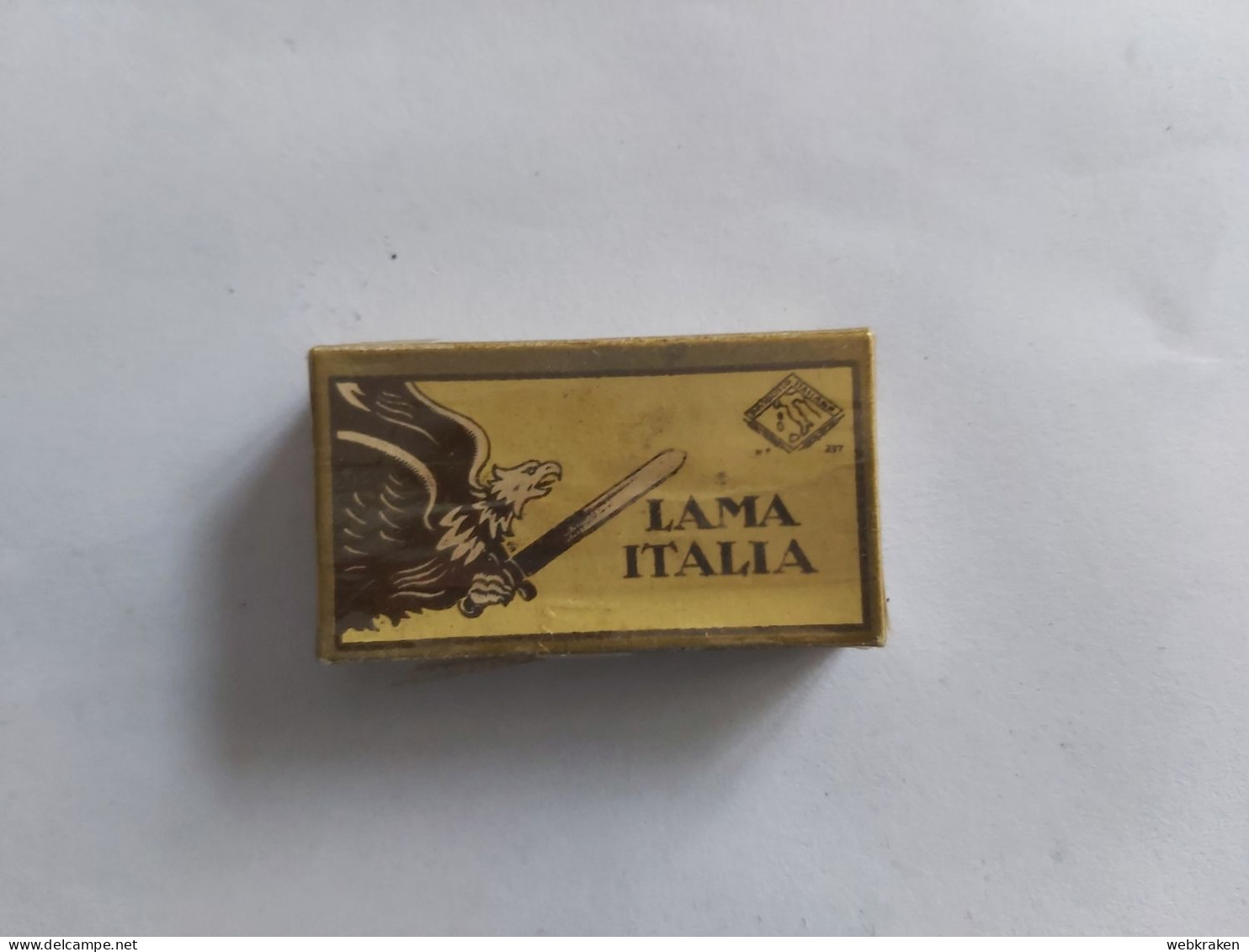 SCATOLETTA SIGILLATA LAMETTE DA BARBA MARCA LAMA ITALIA REGNO - Razor Blades