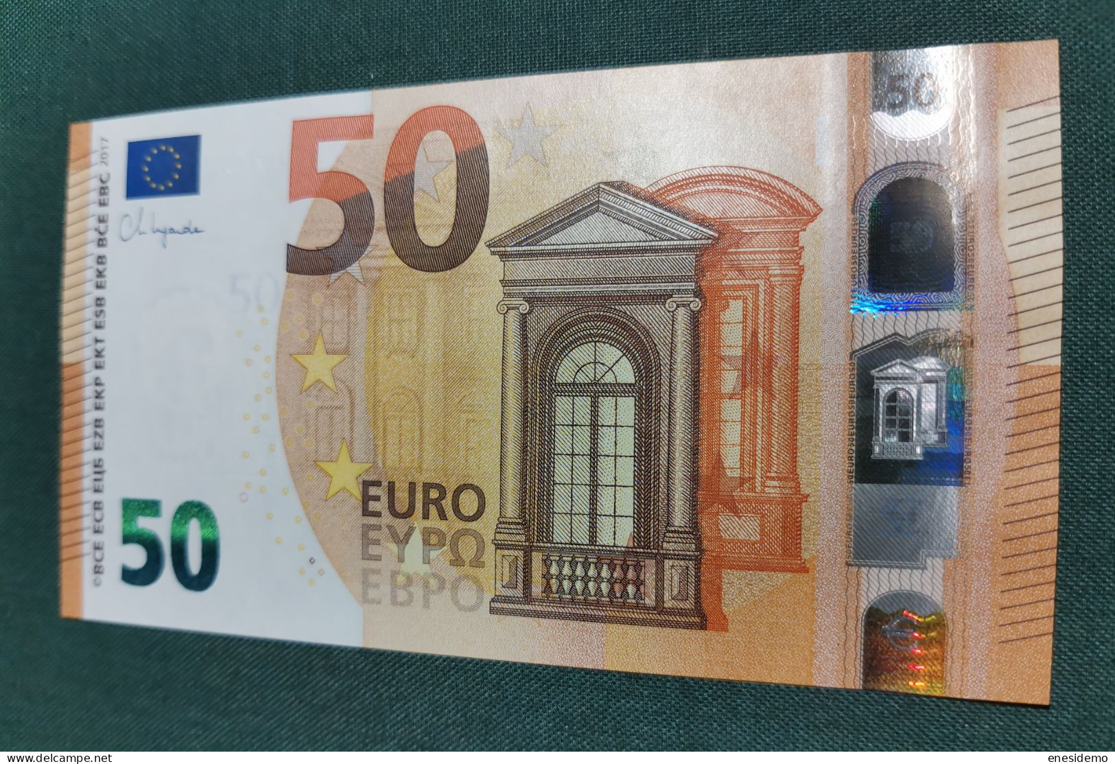 50 EURO SPAIN 2017 LAGARDE V026C3 VC SC FDS UNC. PERFECT - 50 Euro