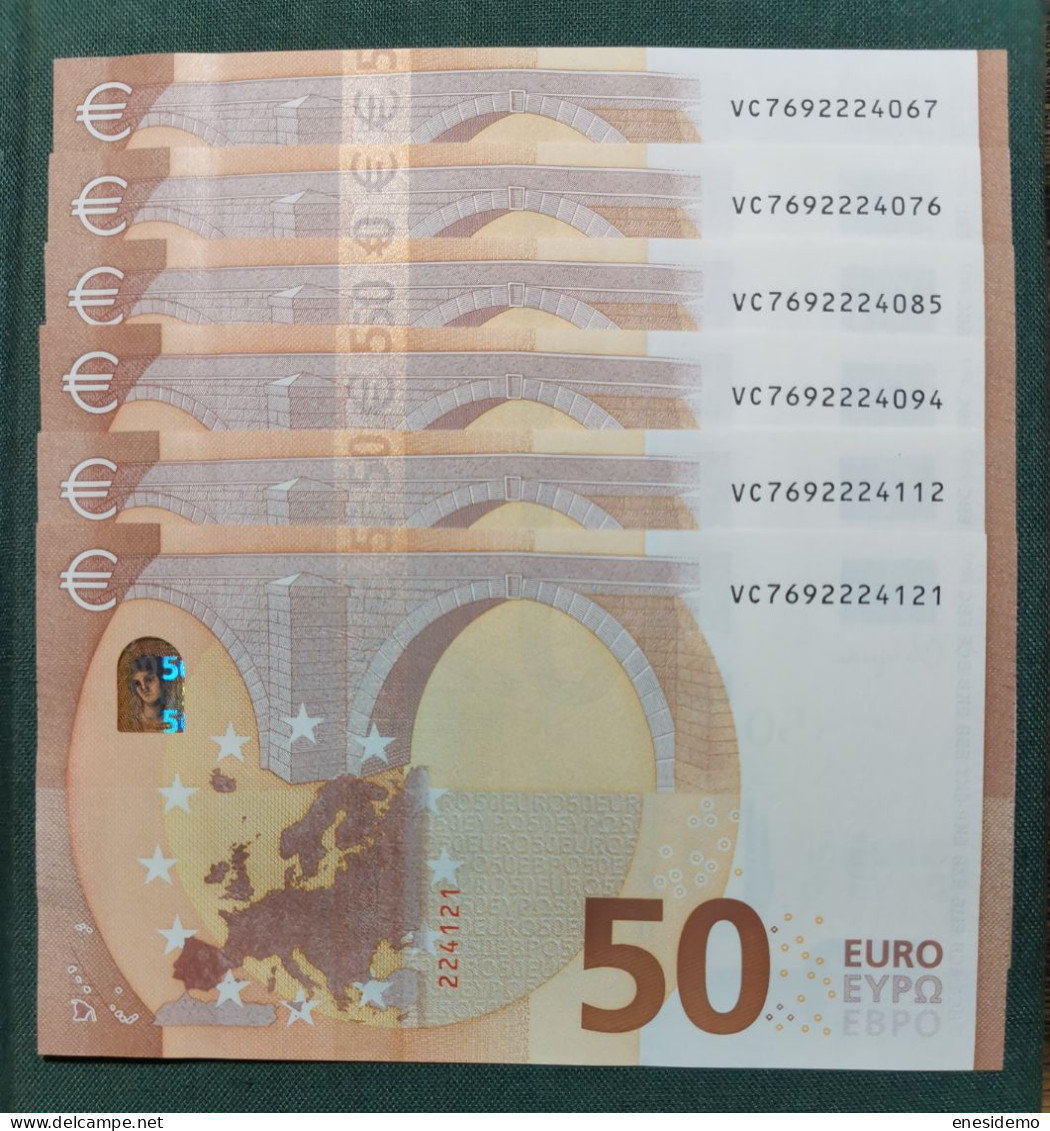 50 EURO SPAIN 2017 LAGARDE V026C3 VC SC FDS UNC. PERFECT - 50 Euro