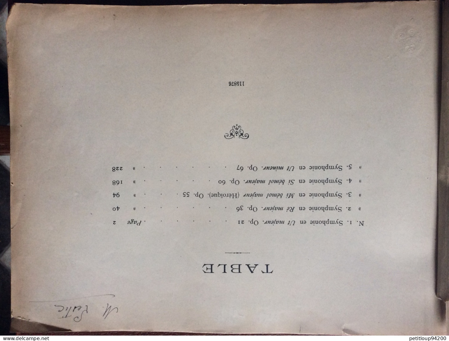 L.Van BEETHOVEN  Symphonies Pour Piano à Quatre Mains  I.PHILIPP  Societe Anonyme Des Éditions Rigordi - Instruments à Clavier