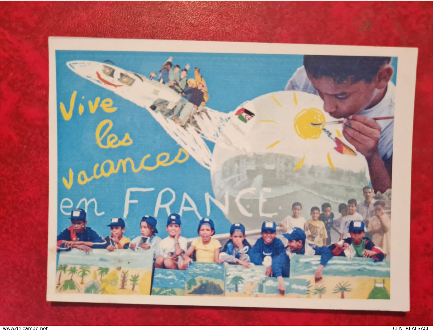 Carte ENFANTS SAHARA OCCIDENTAL VACANCES EN FRANCE - Western Sahara