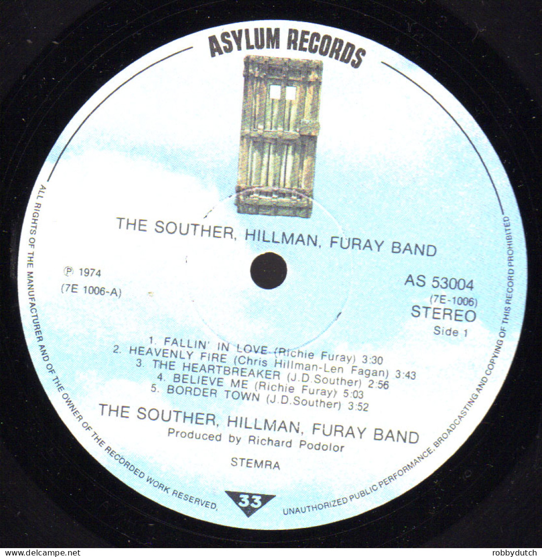 * LP *  SOUTHER, HILLMAN, FURAY BAND (Holland 1974 EX-) - Country En Folk