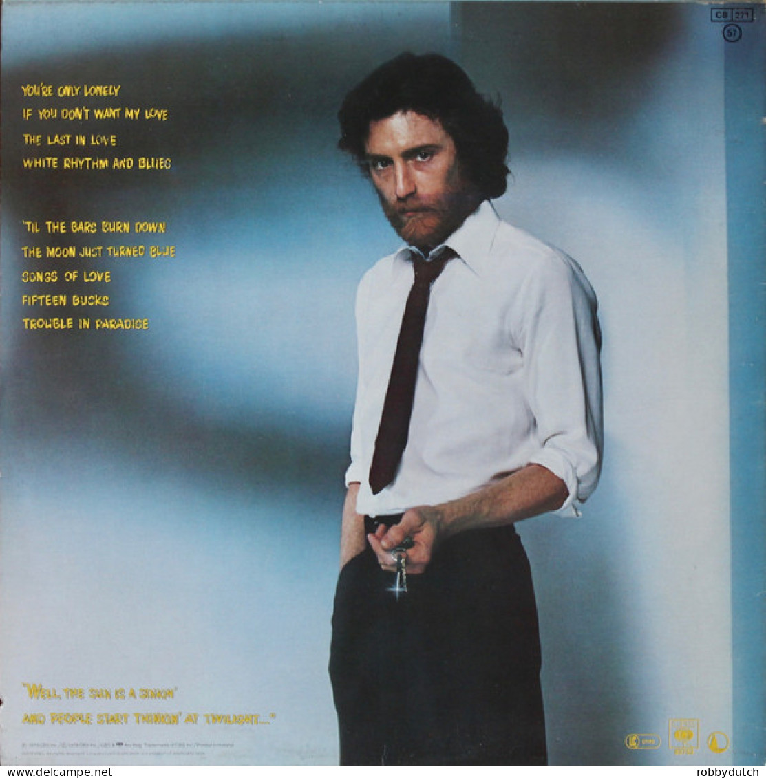 * LP *  J.D. SOUTHER - YOU'RE ONLY LONELY (Europe 1979) - Country Et Folk