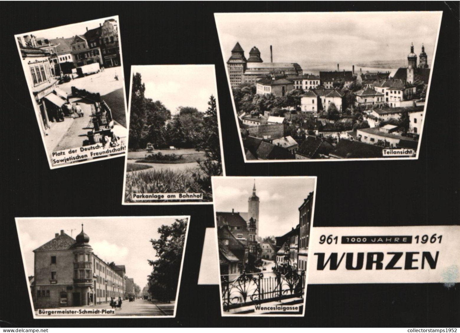 GERMANY, SAXONY, WURZEN, PARKING AT THE TRAIN STATION, MAYOR SCHMIDT SQUARE, WENCESLAIGASSE - Wurzen