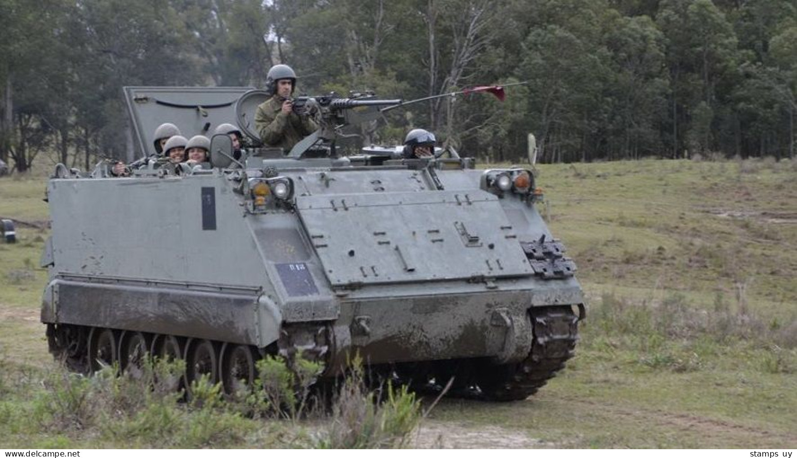 URUGUAY 2022 (Militar, Tanks, Tiran Ti 67, T-55, Armored Vehicles, M113, Winged Horses, Hills, Coat Of Arms) - 1 Block - Berge