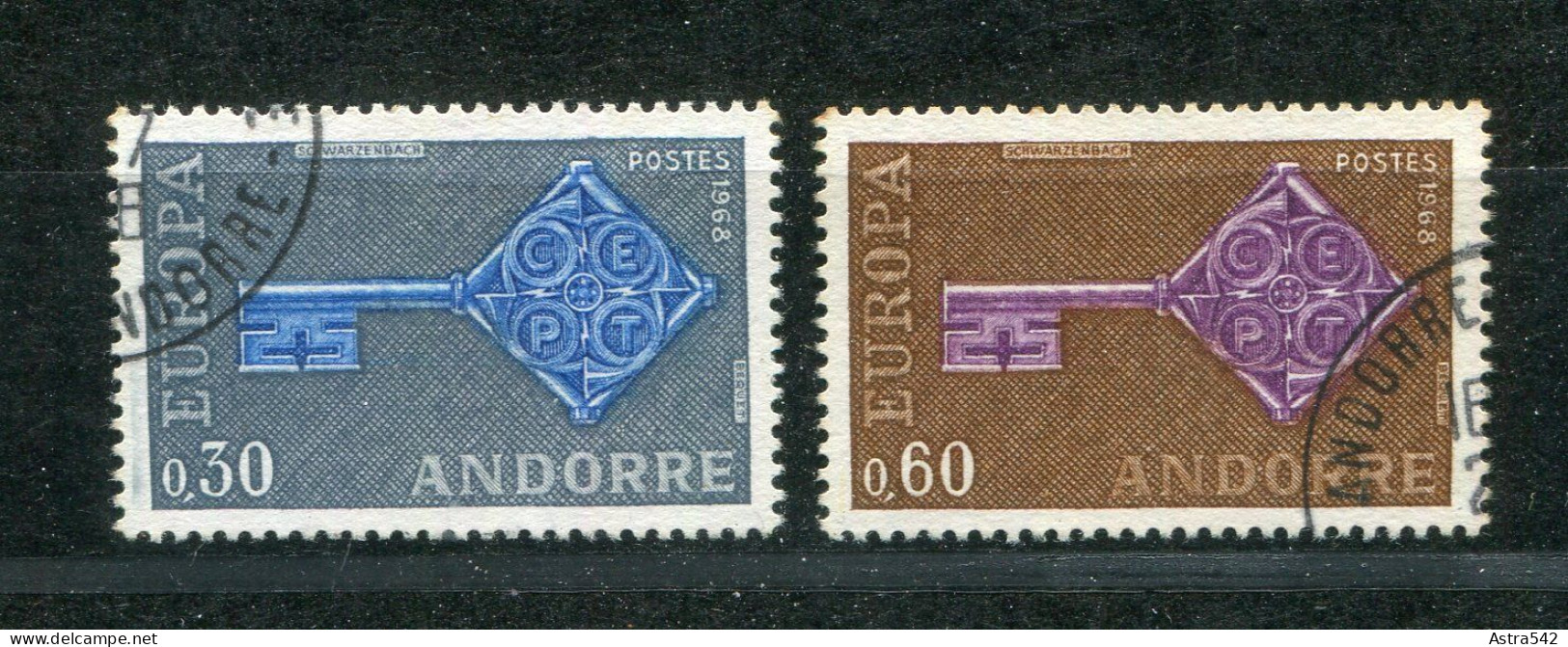 "ANDORRA (fr.)" 1968, Mi. 208/209 Gestempelt (A891) - Gebruikt