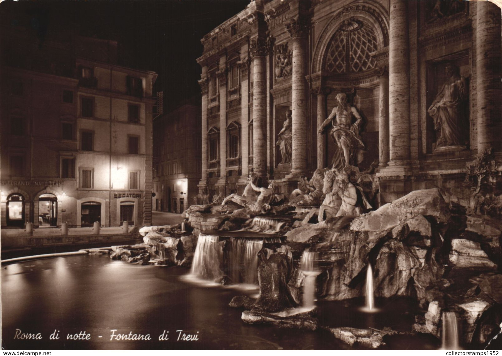 ITALY, LAZIO, ROME, TREVI FOUNTAIN, NIGHT, STATUES, MONUMENT - Fontana Di Trevi