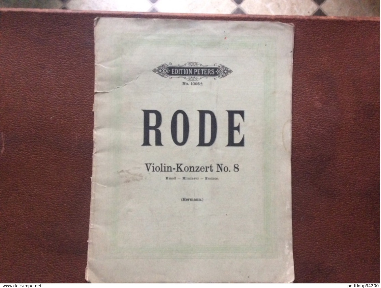 RODE Violon Concert No. 8  KREUTZER RODE Und VIOTTÎ  Édition PETERS  Leipzig - Snaarinstrumenten