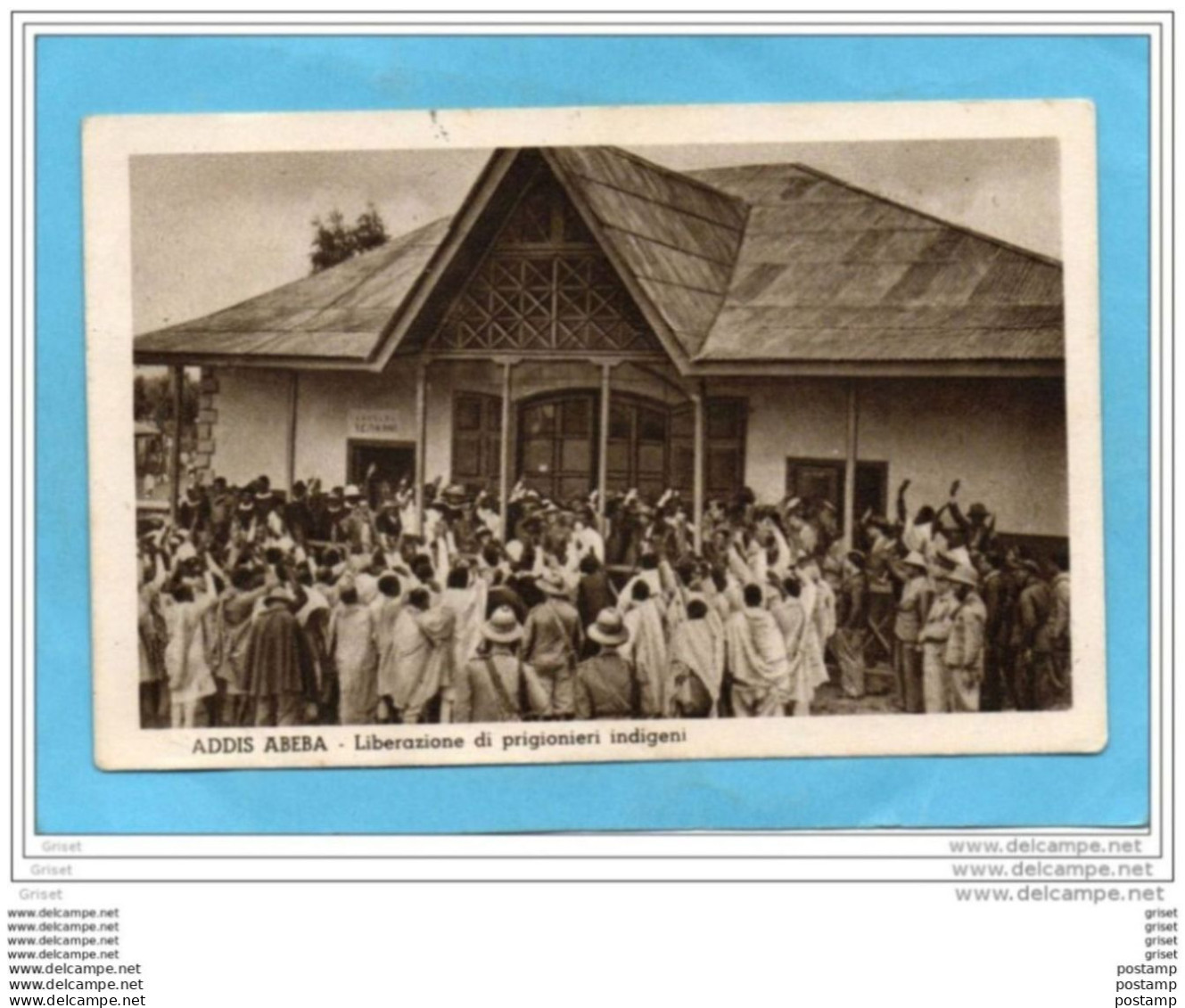 SOMALIA-Italienne-Addis Abeba-liberazione Di Prigioneri Indigeni-a Voyagé En 1937 - Ethiopië