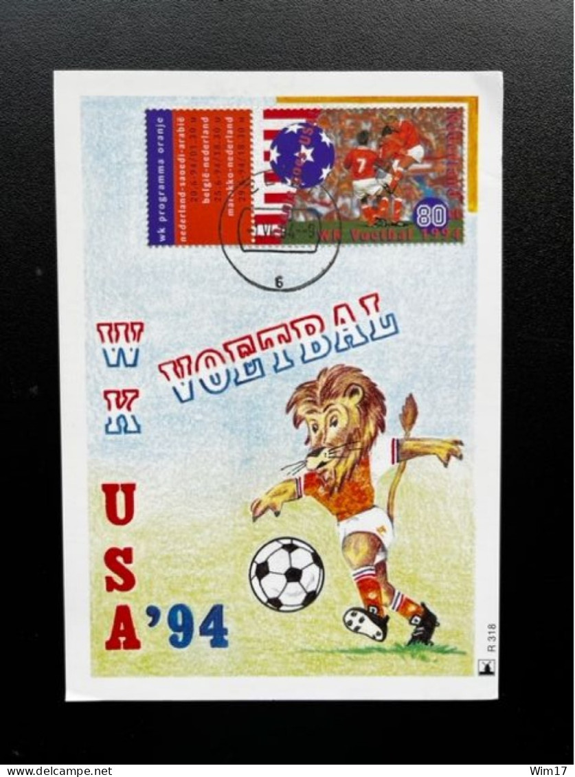 NETHERLANDS 1994 WORLD CUP FOOTBALL USA MAXIMUM CARD NEDERLAND VOETBAL SOCCER - Maximum Cards