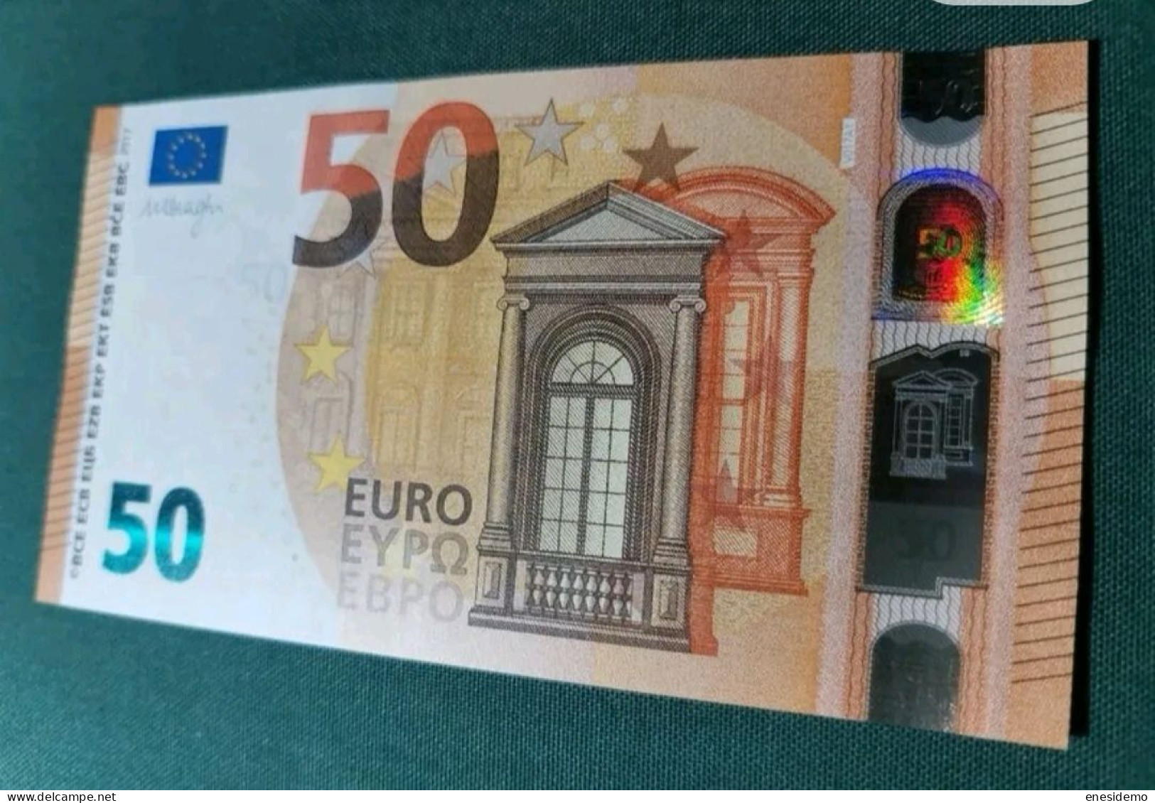 50 EURO SPAIN DRAGHI  2017 V017A1 VB FIRST POSITION SC FDS UNCIRCULATED PERFECT - 50 Euro