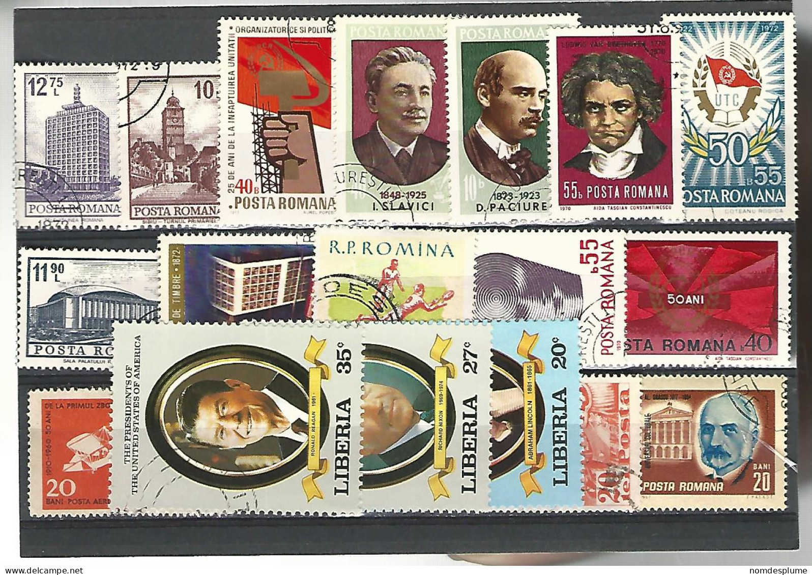 52515 ) Collection Romania And Liberia - Lotes & Colecciones