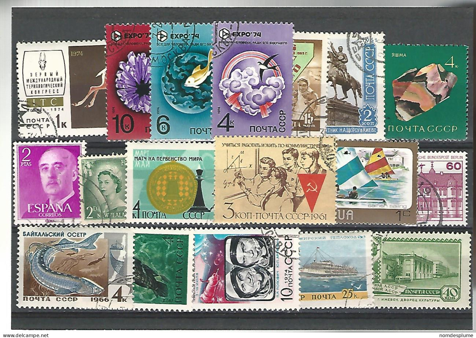 52522 ) Collection World Russia Germany Spain New Zealand - Collections (sans Albums)