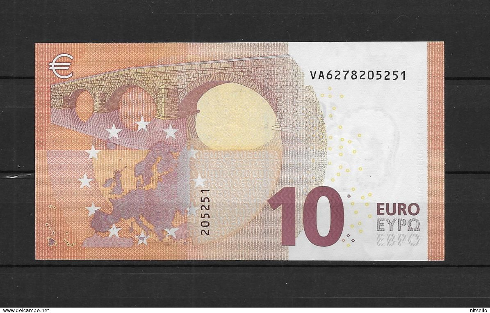 BILLETES  ///   2 SCANS ESPAÑA BILLETE DE 10€  NUEVO ;  AÑO 2014    FIRMA DE MARIO DRAGHI - 10 Euro