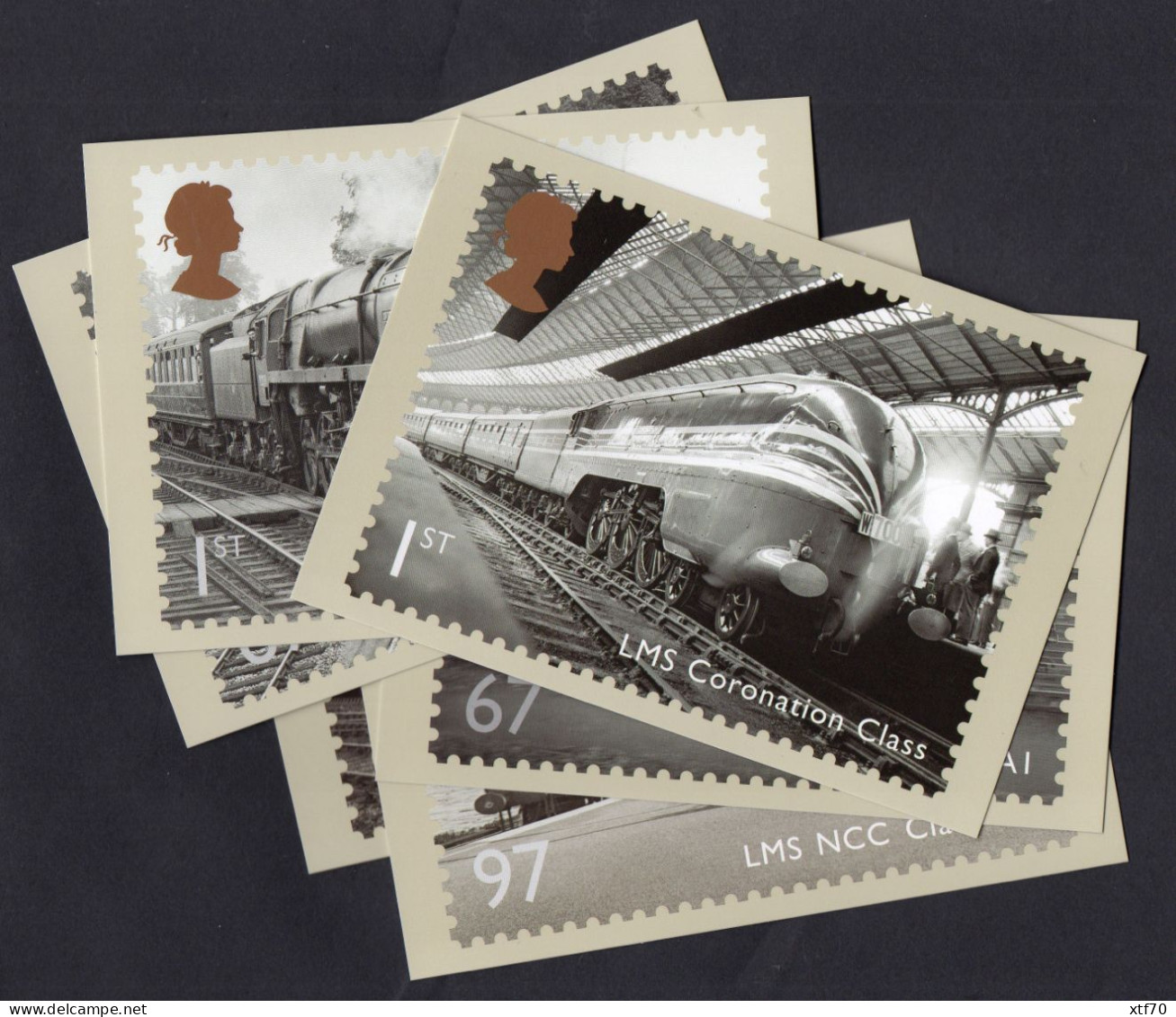 GREAT BRITAIN 2010 Great British Railways Mint PHQ Cards - Carte PHQ