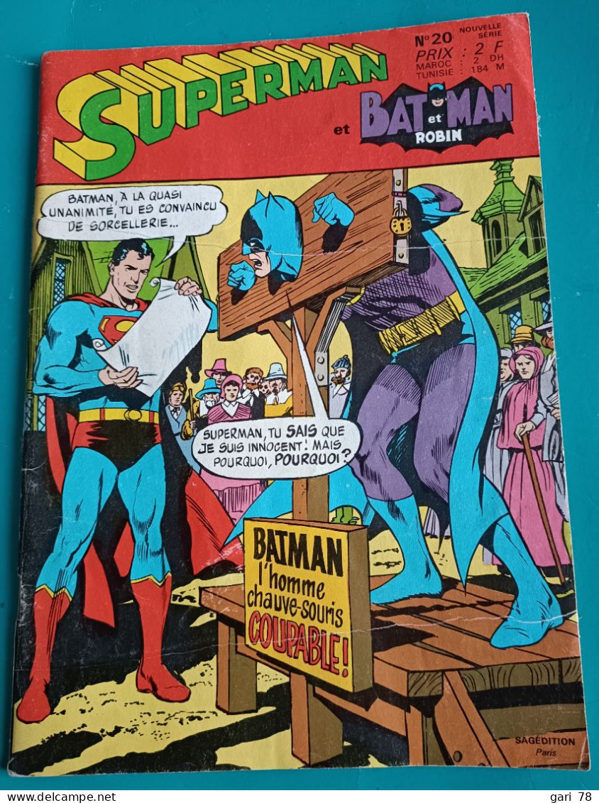 SUPERMAN Et BATMAN Et ROBIN N° 20 - Aout 1970 - Superman