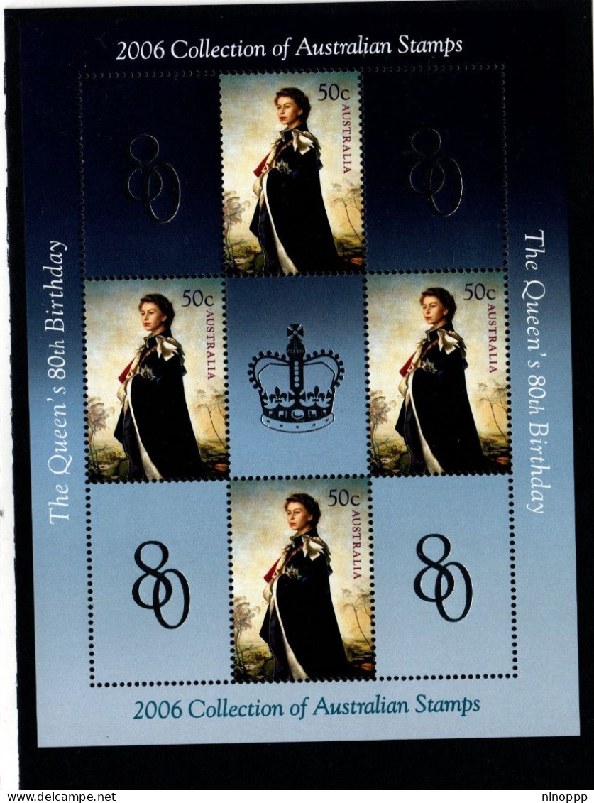 Australia 2006 Queen Elizabeth Birthday Sheetlet,Mint Never Hinged - Mint Stamps