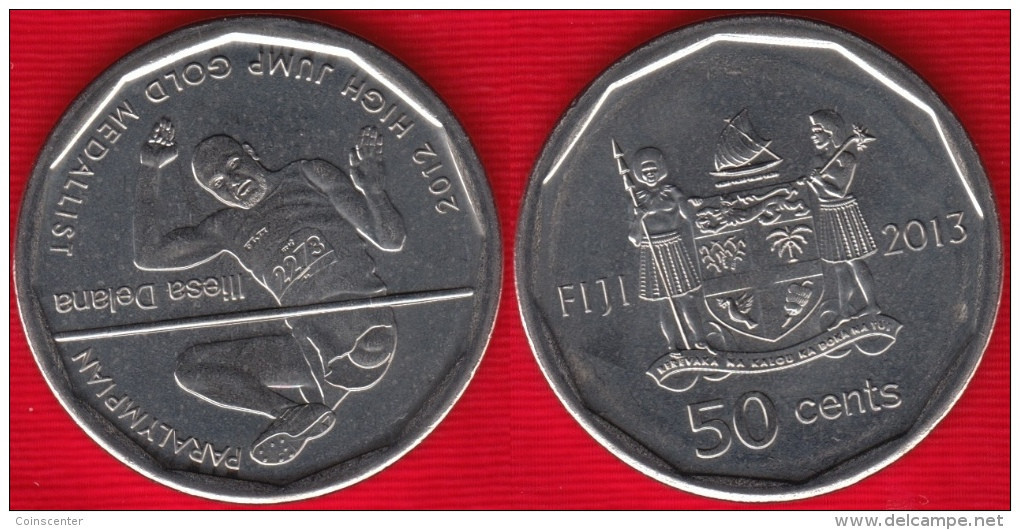 Fiji 50 Cents 2013 "Iliesa Delana" UNC - Fidschi