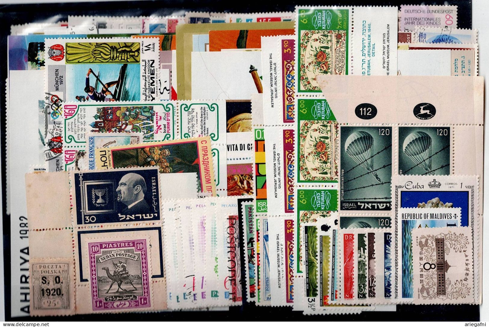 LOT OF 264 STAMPS MINT+USED+ 16 BLOCKS MI- 72 EURO VF!! - Collections (sans Albums)