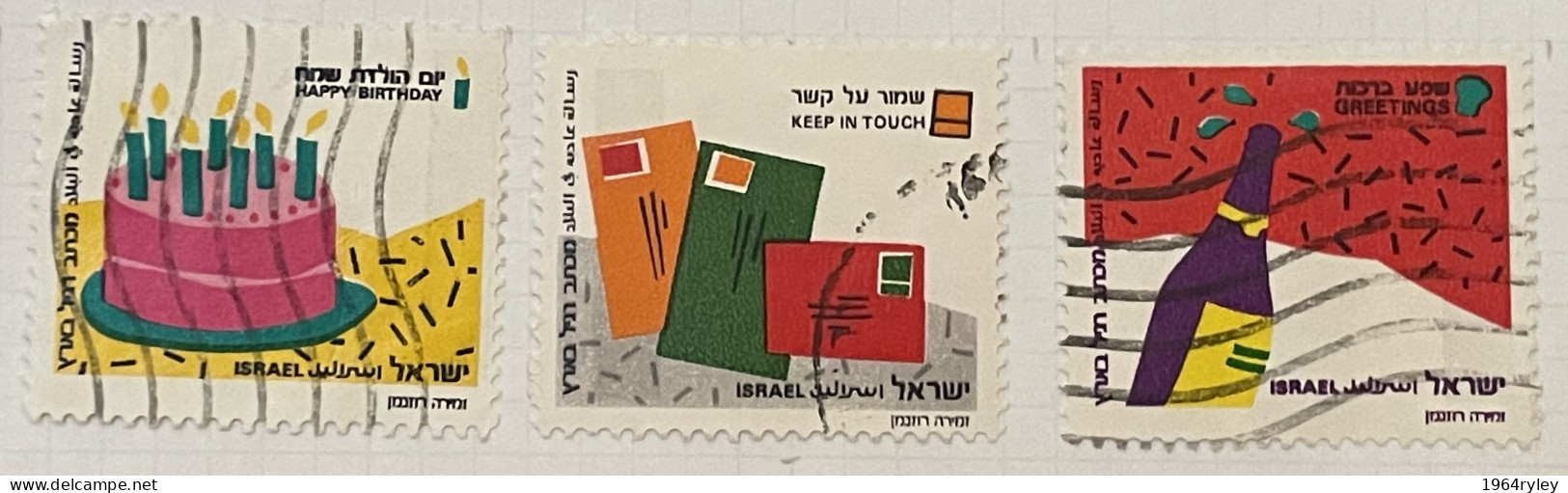 ISRAEL - (0) - 1990  # 1128/1130 - Used Stamps (without Tabs)