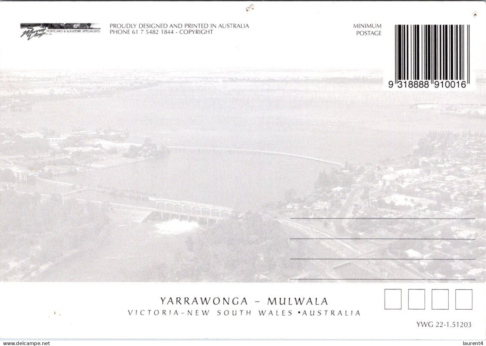 17-9-2023 (1 U 25) Australia - VIC - Yarrawonga-Mulwala (fisherman) (2 Small Pin Hole Top Left) - Sonstige & Ohne Zuordnung