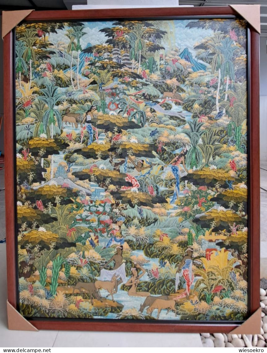 Balinese Traditional Painting "Rajapala" By Made Jaya - Acrilici