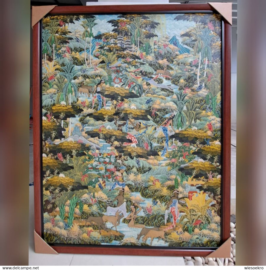 Balinese Traditional Painting "Rajapala" By Made Jaya - Acrylic Resins