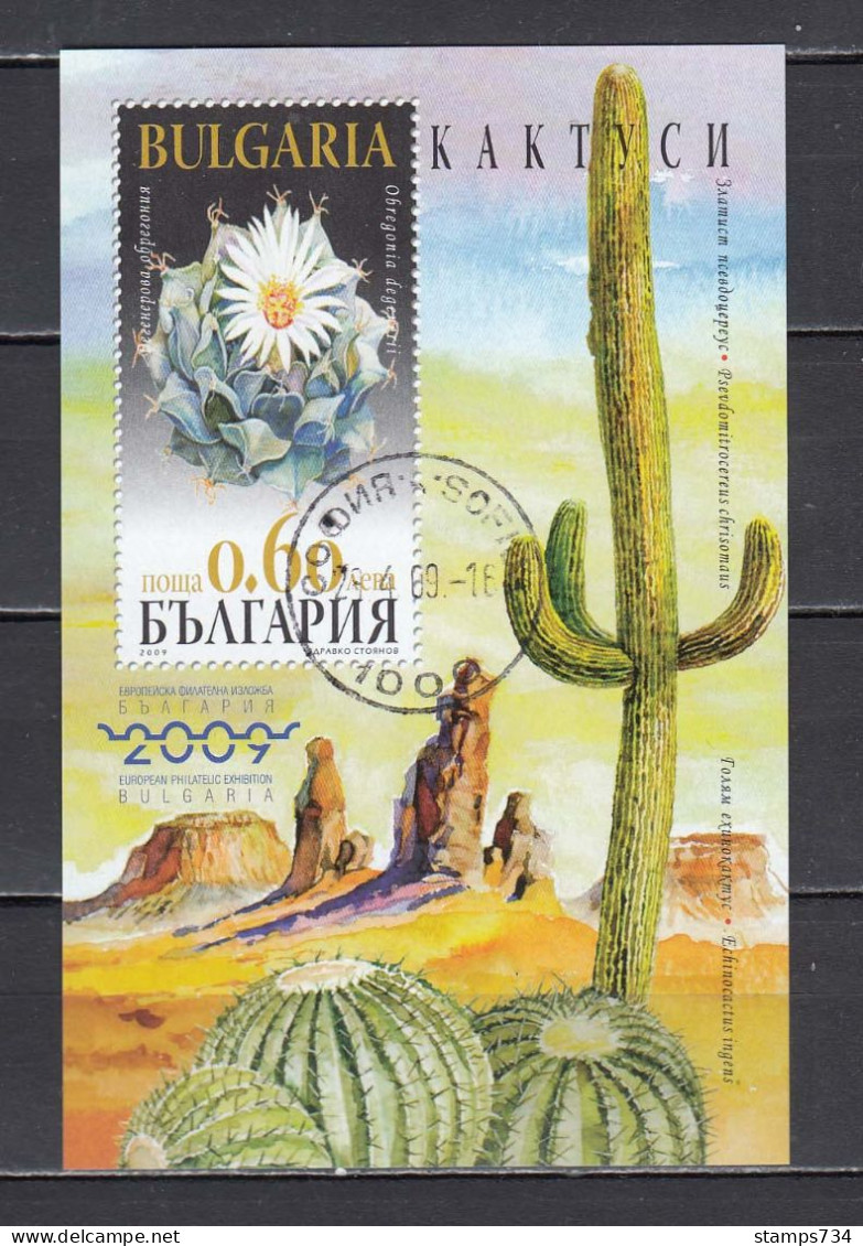 Bulgaria 2009 - Kakteen, Mi-Nr. Block 314, Limited Edition, Used - Used Stamps