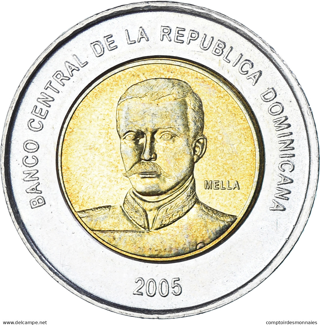 Monnaie, DOMINICA, 10 Pesos, 2005 - Dominikanische Rep.