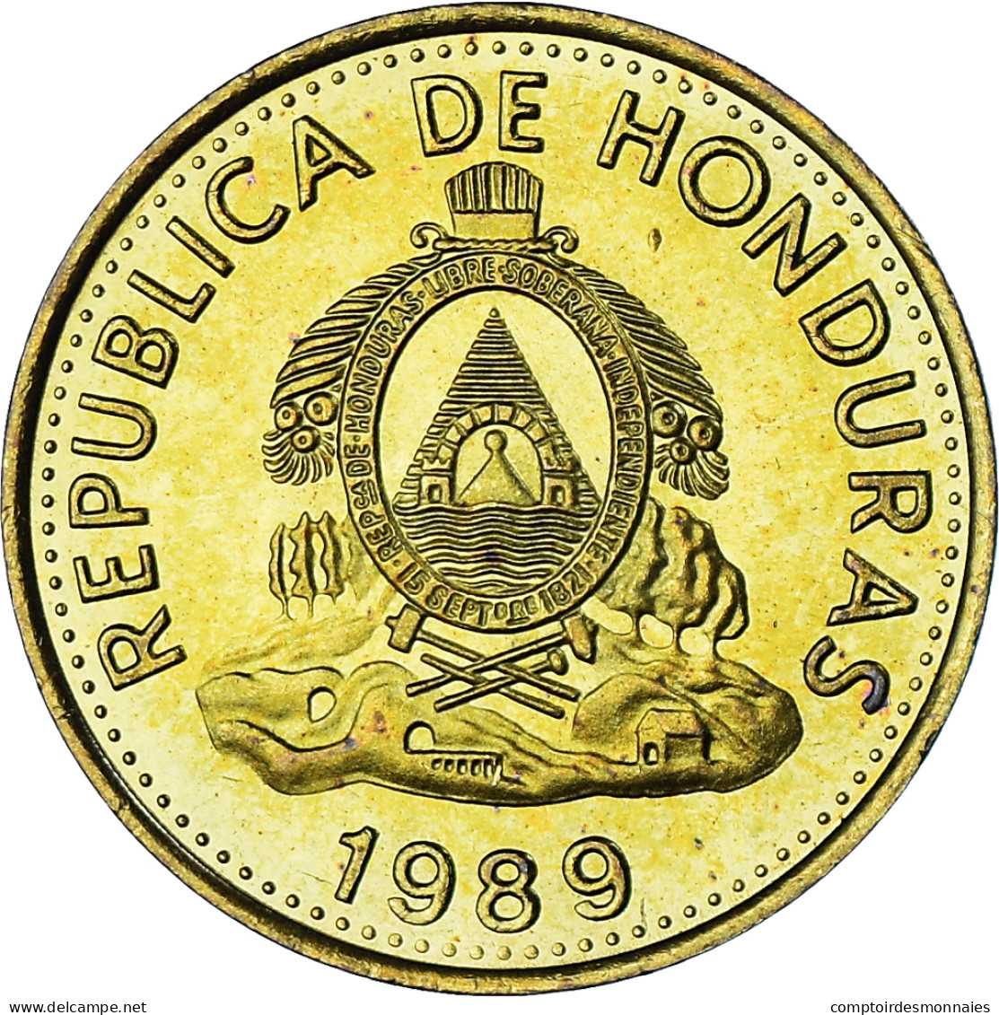 Monnaie, Honduras, 5 Centavos, 1989 - Honduras