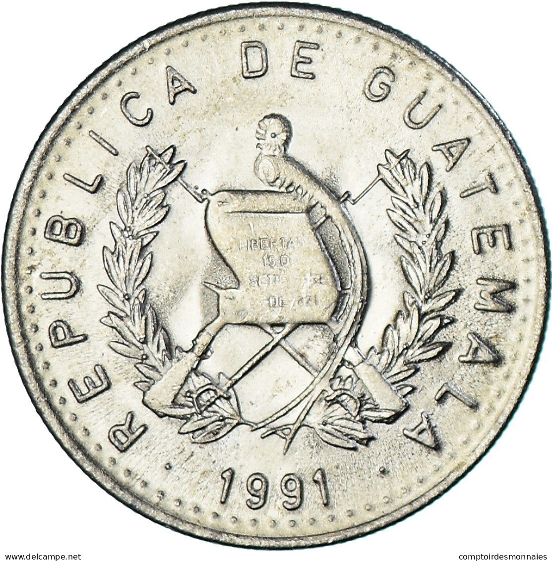 Monnaie, Guatemala, 10 Centavos, 1991 - Guatemala