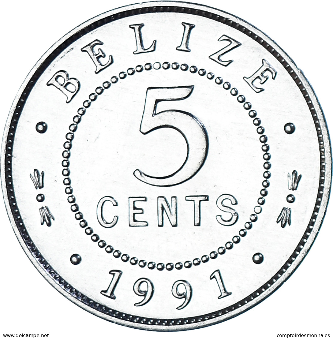 Monnaie, Belize, 5 Cents, 1991 - Belize