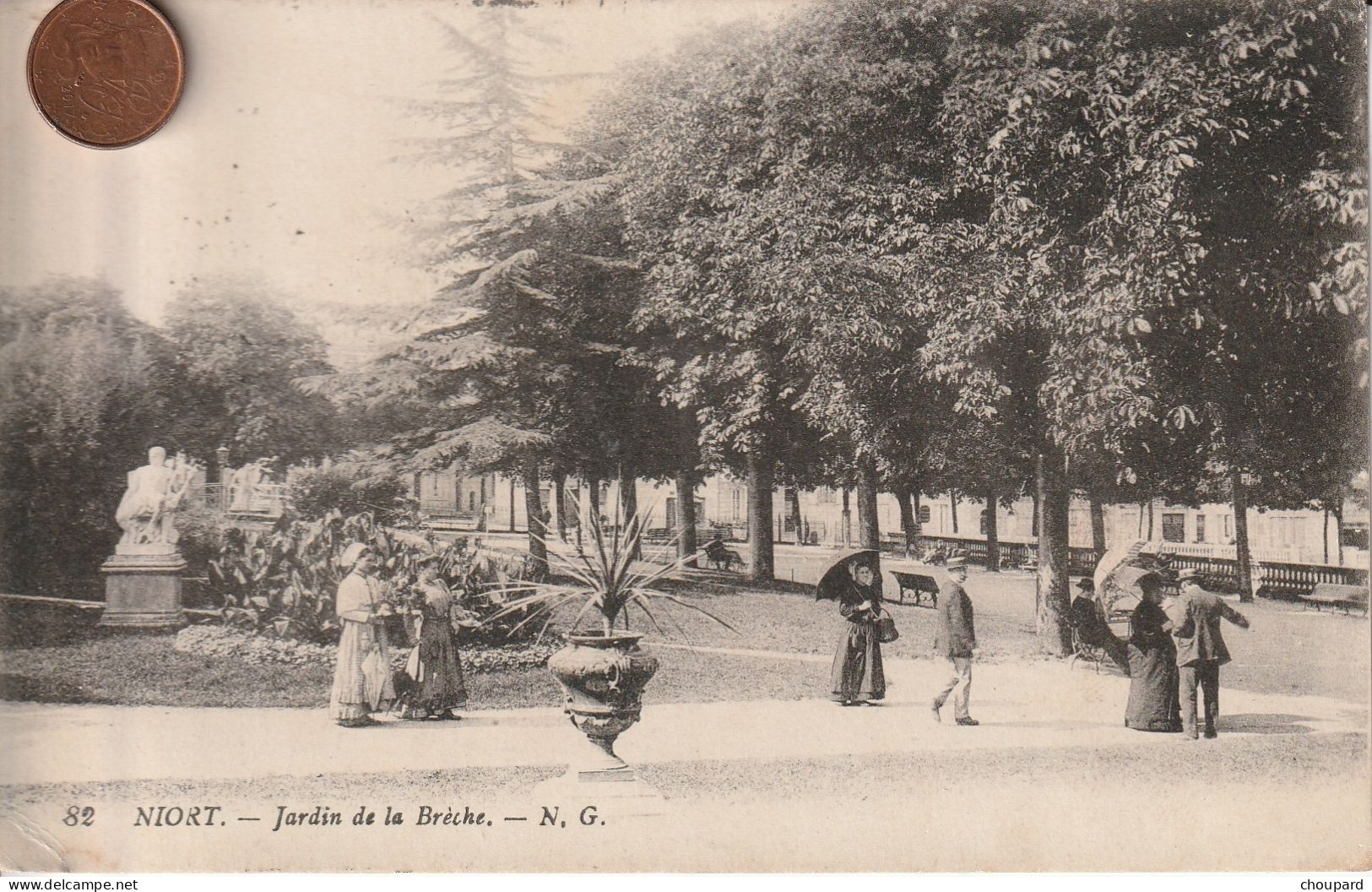 79 - Carte Postale Ancienne De  NIORT Jardin De La Brèche - Niort