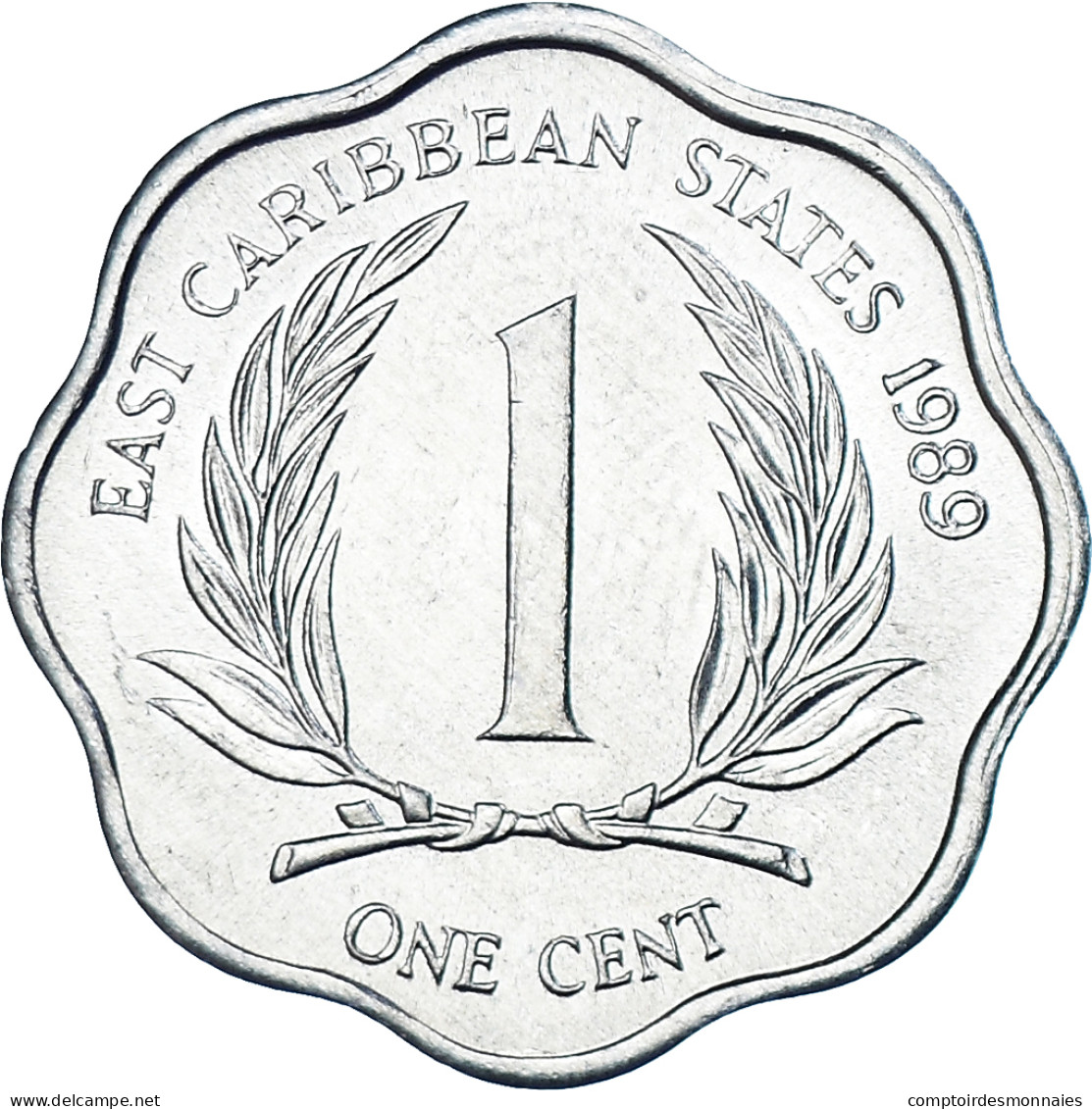 Monnaie, Etats Des Caraibes Orientales, Cent, 1989 - Caraïbes Orientales (Etats Des)