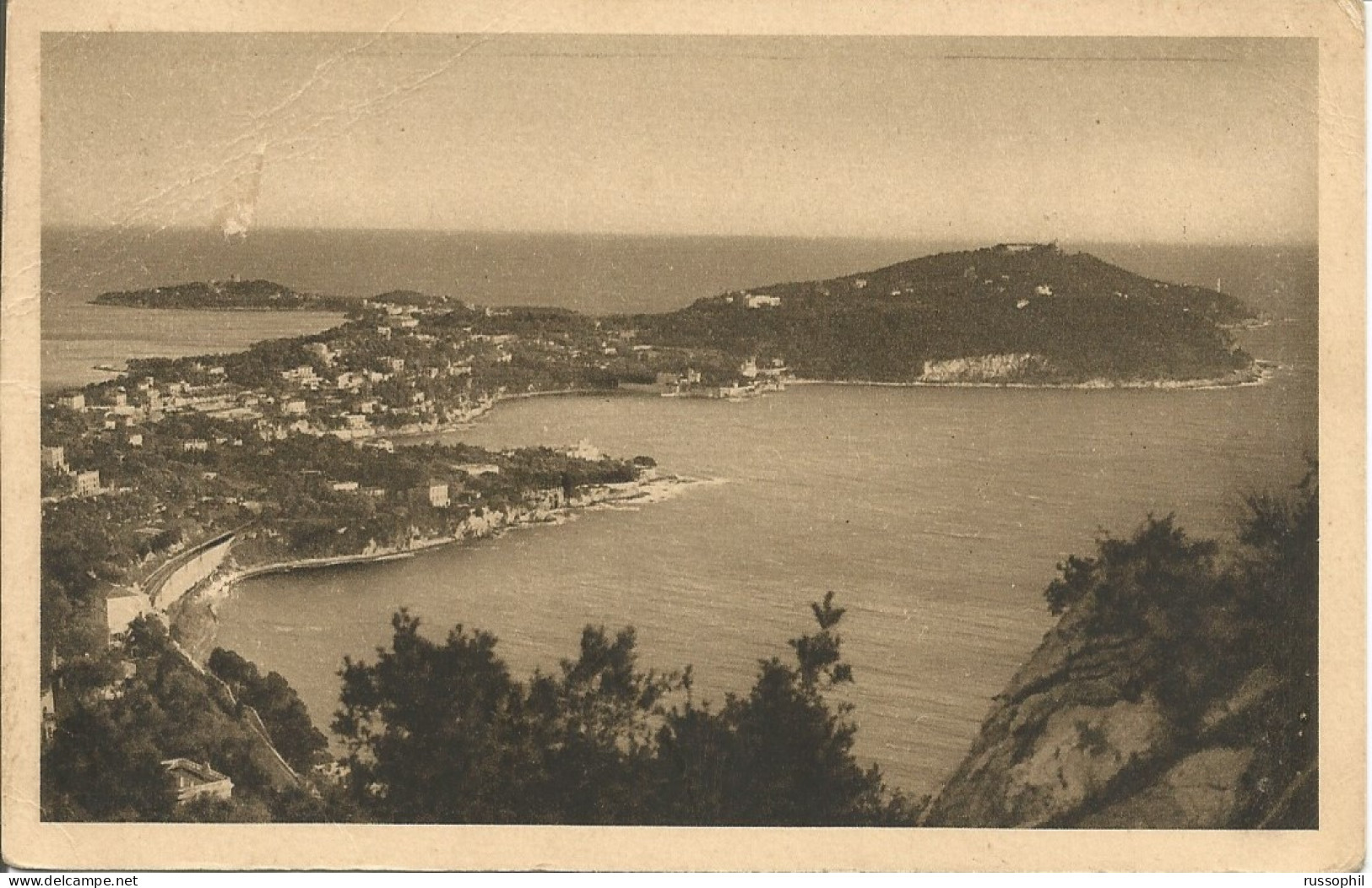 MONACO - Yv. #117 ALONE FRANKING PC (VIEW OF MONACO) TO BELGIUM - 1934 - Covers & Documents