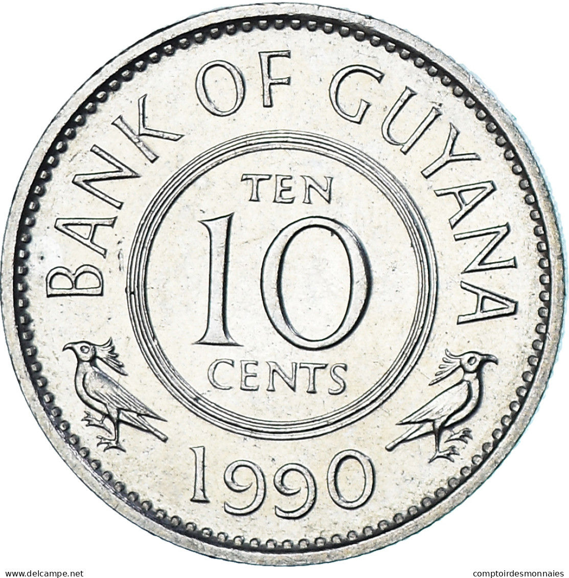 Monnaie, Guyana, 10 Cents, 1990 - Guyana