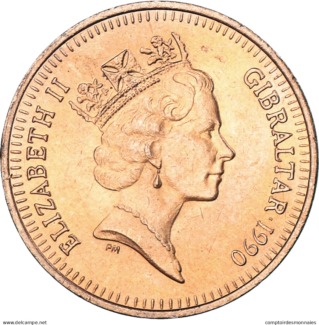 Monnaie, Gibraltar, Penny, 1990 - Gibraltar