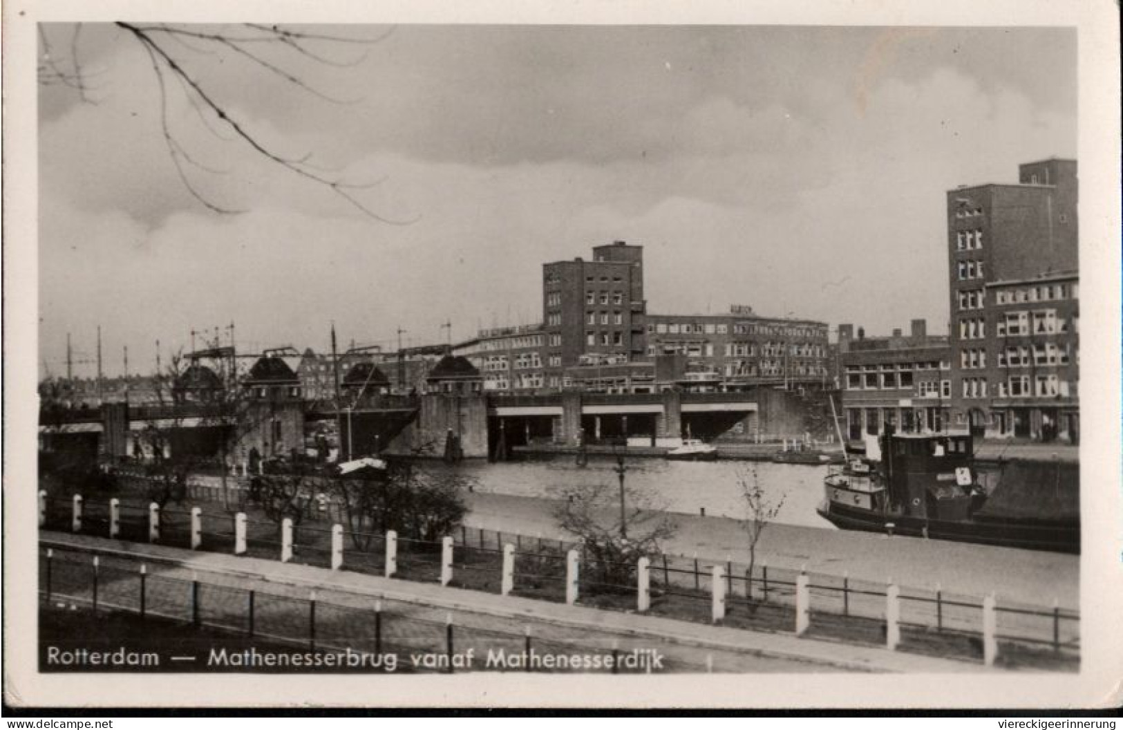 ! Alte Ansichtskarte Rotterdam, Mathenesserbrug, Ships - Rotterdam