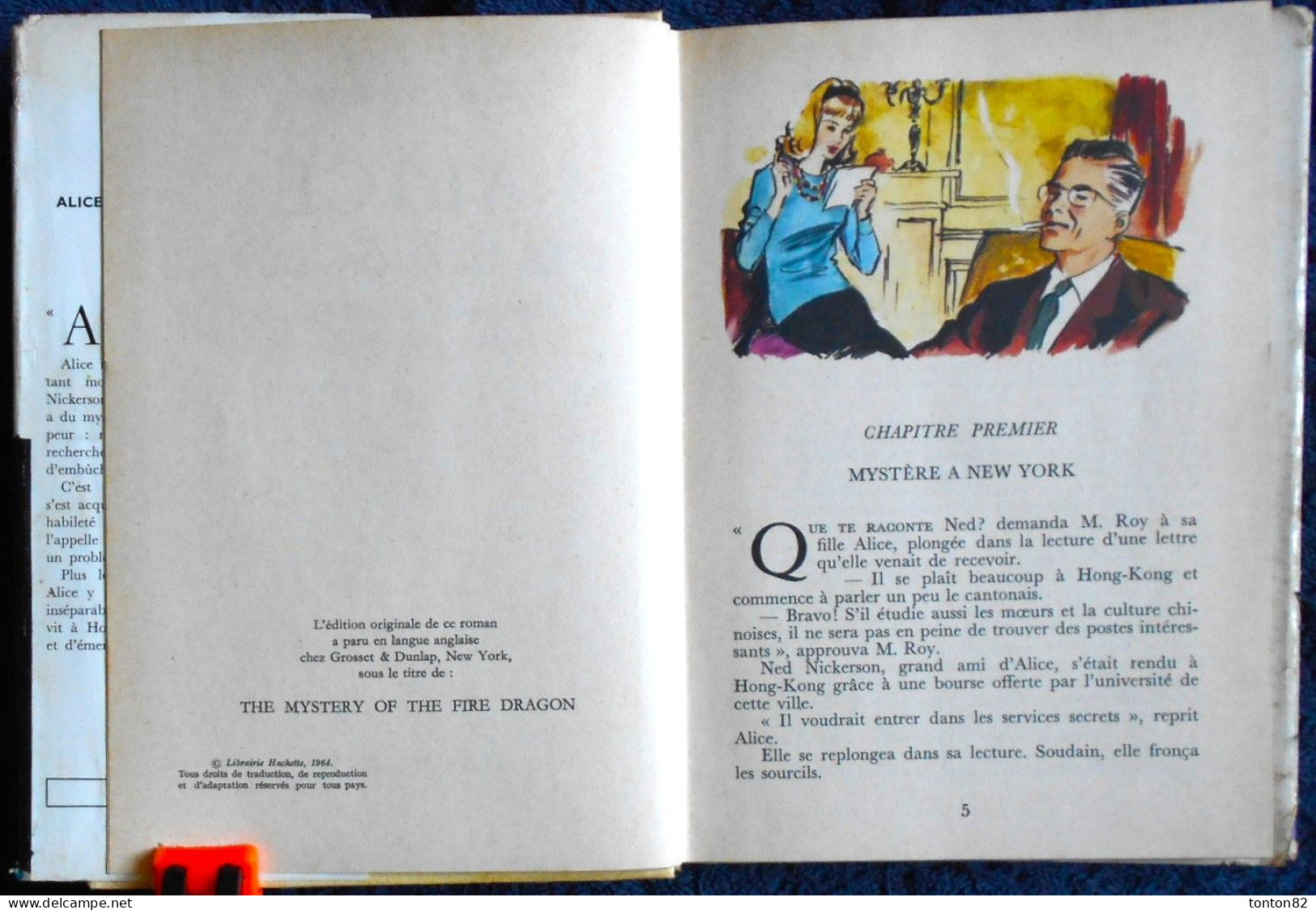 Caroline Quine - ALICE Et Le Le Dragon De Feu - Idéal Bibliothèque  264 - ( 1964 ) . - Ideal Bibliotheque